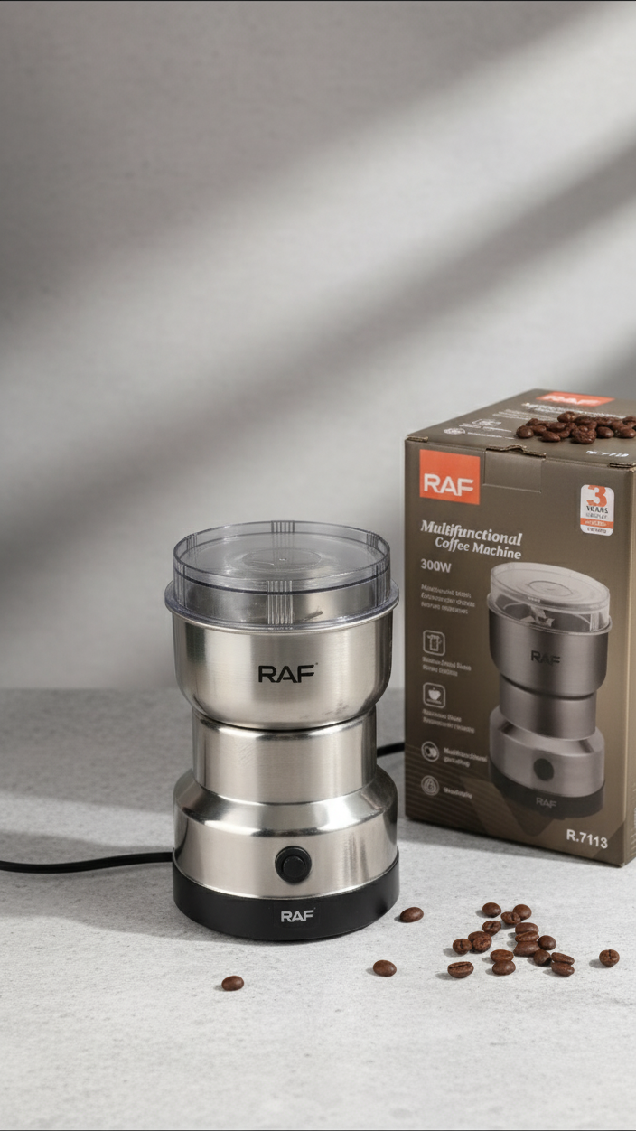 RAF 300W Coffee & Spice Grinder – Stainless Steel